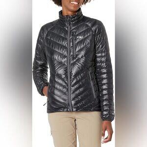 Outdoor Research Women's Black Shiny Quilted Puffer Jacket